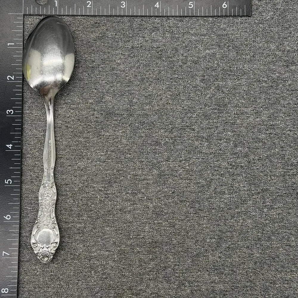 Vintage International Stainless KOREA Spoon Replacement Floral Scroll Flatware